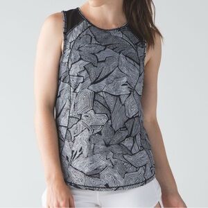 lululemon athletica Black and White Tank Top